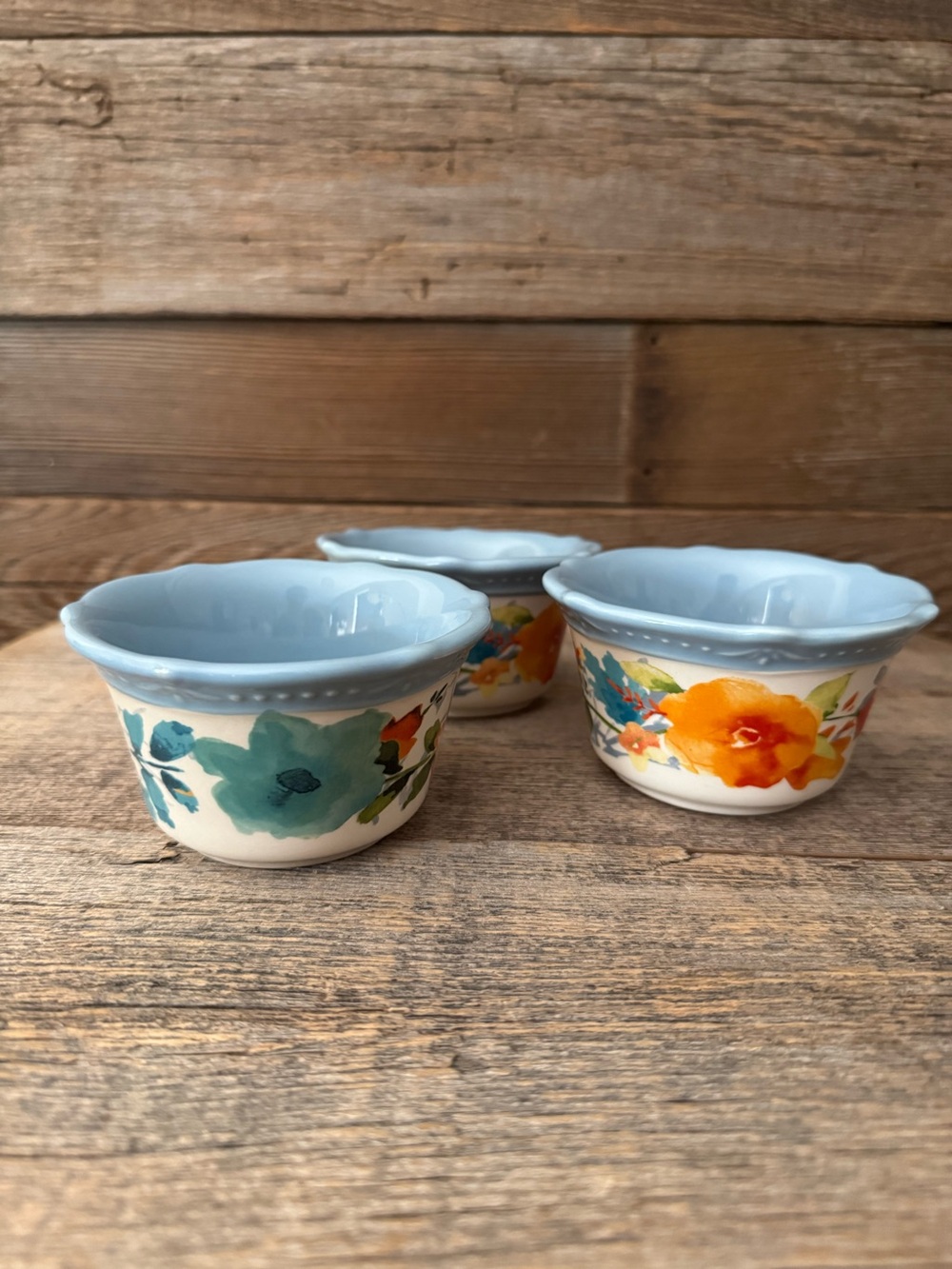 The Pioneer Woman Flea Market 4-inch stoneware ramekin – Set of 3